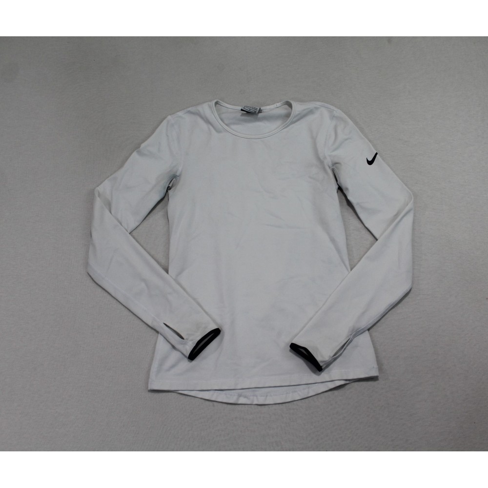 Nike White Long Sleeve Tee
